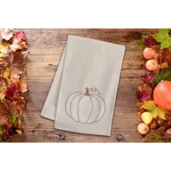 C&F Home Cable Knit Pumpkin 100% Cotton Flour Sack Kitchen Dishtowel -C&F Home GUEST 60b0c5a8 c7a8 4244 ad28 8d58ce1e11d3
