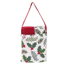 C&F Home Holly Spring Berry Towel & Tote Bag Gift Bundle Set Of 3 -C&F Home GUEST 648b1696 2f11 4aa5 bb01 39a0c0f1e74f