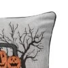 C&F Home 18" X 18" Spooky Time Embellished Throw Halloween Pillow With Light-Up LED