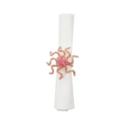C&F Home Beaded Coral Octopus Napkin Ring Set Of 6 -C&F Home GUEST 66ebbac0 5017 430a 973d 19ce7904df30