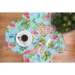 C&F Home Flamingo Garden Table Runner 14" X 51"