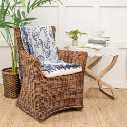 C&F Home Chenille Anchor Woven 50" X 60" Throw Blanket With Fringe -C&F Home GUEST 698641c2 7aea 4eb6 a84f 039399523815