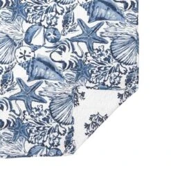 C&F Home Blue Coast Shells 48" X 60" Throw Blanket