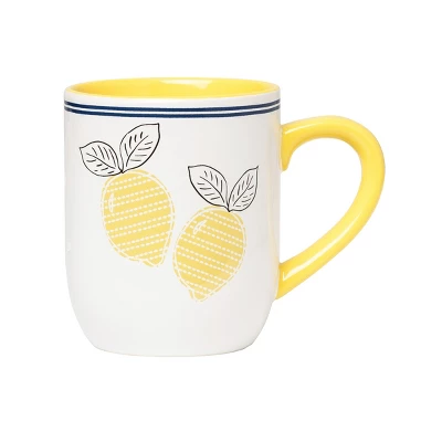 C&F Home Lemon Stripe Mug 16 Oz 5 C&F Home Lemon Stripe Mug 16 Oz - Image 3