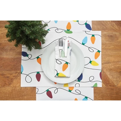 C&F Home Christmas Light Printed Holiday Table Runner 14" X 72" 4 C&F Home Christmas Light Printed Holiday Table Runner 14" X 72" - Image 2
