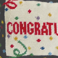 C&F Home 8" X 12" Congratulations Needlepoint Throw Pillow -C&F Home GUEST 6bc594be ea03 41ae 9ee0 79a189bfee2a