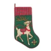 C&F Home 20" Reindeer Wonderland Quilted With Plaid Cuff Hanging Large Christmas Stocking