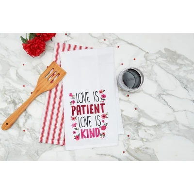 C&F Home Love Is Patient & Kind Embroidered Cotton Flour Sack Kitchen Towel 5 C&F Home Love Is Patient & Kind Embroidered Cotton Flour Sack Kitchen Towel - Image 3