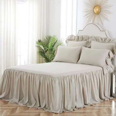 C&F Home Ruffled Euro Sham Natural 4 C&F Home Ruffled Euro Sham Natural - Image 2