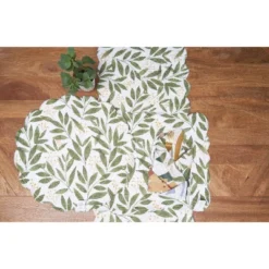 C&F Home Joelle Floral Flowers Palm Leaf Vibrant Scalloped Placemats Set Of 6, 13" X 19" -C&F Home GUEST 6ecac444 10ed 4899 8eaa 598e5a229061 1