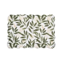 C&F Home Joelle Floral Flowers Palm Leaf Vibrant Scalloped Placemats Set Of 6, 13" X 19" -C&F Home GUEST 6f788d8b 39c1 4395 8252 8b03626dc720