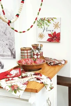 C&F Home Poinsettia Placemats Set Of 6, 14" X 20" -C&F Home GUEST 70249a2a 3cfc 40c7 9582 f3d340fa8dc2 2