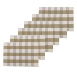 C&F Home Franklin Checkered Plaid Placemat Set Of 6