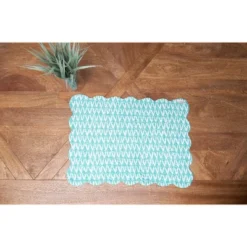 C&F Home Surfside Sound Scalloped Placemats Set Of 6 Nautical Design Beach, 13" X 19" -C&F Home GUEST 72559a4f 81a1 4a78 a6ac 87d9daa442ab