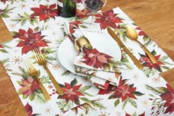 C&F Home Poinsettia Christmas Table Runner 14" X 72" -C&F Home GUEST 73f925aa 59fe 4de5 8fe7 d7adc770c411