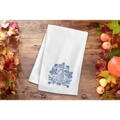 C&F Home Blue Harvest Gourd Design Dishtowel -C&F Home GUEST 776e6d6f 9f07 4b22 b081 7eef765443d1