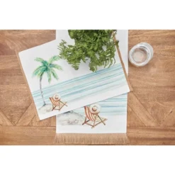 C&F Home Life Is Better At The Beach Embroidered Placemats Set Of 6 Coastal, 13" X 16" -C&F Home GUEST 7775ee30 dfac 4ced 9ac0 cb82f1a8e429