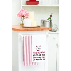 C&F Home Valentine's Day "I Love My Cat" Whiskers Embroidered Flour Sack Kitchen Dishtowel -C&F Home GUEST 785e1aa1 41b7 4f22 9a7e dac7efa1f037