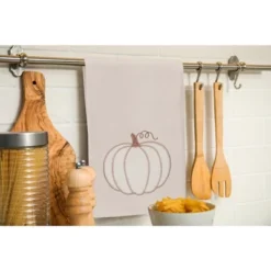 C&F Home Cable Knit Pumpkin 100% Cotton Flour Sack Kitchen Dishtowel -C&F Home GUEST 7d59714d 2d11 4723 b194 fe525e34c189
