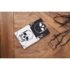 C&F Home Skully Skeleton Skulls Pattern Motifs Black & White Cotton Halloween Napkins Set Of 6 -C&F Home GUEST 7dc5be58 4041 4d9d 8971 29f62bb36050