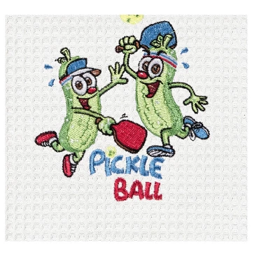 C&F Home "Pickle Ball" Waffle Weave Dishtowel 4 C&F Home "Pickle Ball" Waffle Weave Dishtowel - Image 2