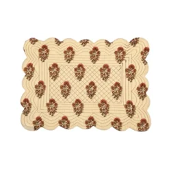C&F Home Dorothy Autumnal Brown Quilted Scalloped Paisley Floral Placemats Set Of 6, 13" X 19" 11 C&F Home Dorothy Autumnal Brown Quilted Scalloped Paisley Floral Placemats Set Of 6, 13" X 19" -C&F Home GUEST 7e9becd7 4c0b 4e2b a464 2101bd28318a
