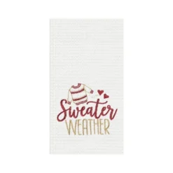 C&F Home Fall "Sweater Weather" 100% Cotton Flour Sack Kitchen Dishtowel -C&F Home GUEST 7f28354a b5eb 4ec7 8fc0 d6ecb6198250