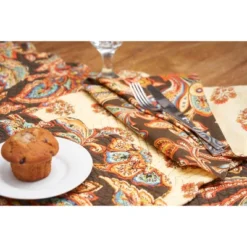 C&F Home Dorothy Autumnal Brown Quilted Scalloped Paisley Floral Placemats Set Of 6, 13" X 19" 12 C&F Home Dorothy Autumnal Brown Quilted Scalloped Paisley Floral Placemats Set Of 6, 13" X 19" -C&F Home GUEST 7feed315 e520 47c3 90fd e275a6705b4e 2