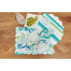 C&F Home Aquarius Cotton Reversible Napkin Set Of 6 -C&F Home GUEST 811a7ec5 32fa 405f 969e 7d035c5c8567