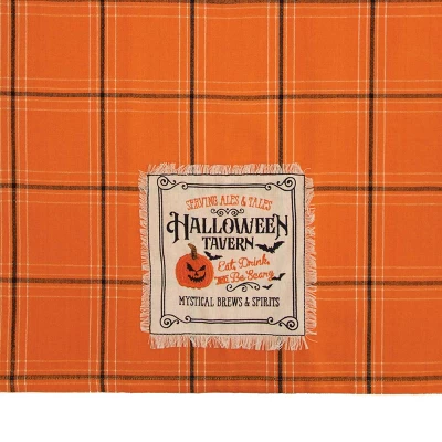 C&F Home Halloween Tavern Plaid Vintage Inspired 100% Cotton Woven Dishtowel 4 C&F Home Halloween Tavern Plaid Vintage Inspired 100% Cotton Woven Dishtowel - Image 2