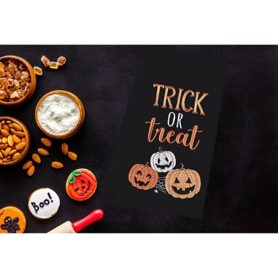 C&F Home Trick Or Treat Pumpkins Embroidered Woven Halloween Kitchen Towel 4 C&F Home Trick Or Treat Pumpkins Embroidered Woven Halloween Kitchen Towel - Image 2