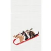 C&F Home 27" X 18" Cats On Sled Tobogganing Embroidered Waffle Weave Kitchen Dish Towel Christmas Holiday Cotton Decor Decoration -C&F Home GUEST 86dd2a54 2284 4414 94be 8f12024301eb