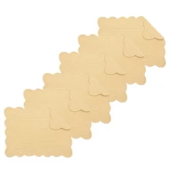 C&F Home Yellow Quilted Scalloped Edge Dining Placemats Set Of 6 All Seasons Spring, 13" X 19" -C&F Home GUEST 876f35a2 52ee 4b14 ac21 1fe424d670f9