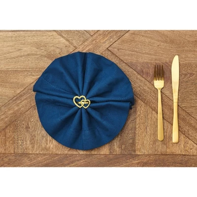 C&F Home Valentine's Day Gold Heart Napkin Rings Set Of 6 5 C&F Home Valentine's Day Gold Heart Napkin Rings Set Of 6 - Image 3