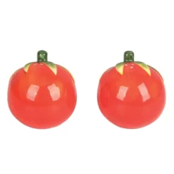 C&F Home Red Tomato Salt & Pepper Shakers Set Of 2 Spring Summer Dining Decor
