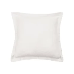 C&F Home 26" X 26" Ivory Preston 100% Cotton Euro Pillow Sham Machine Wash Bedding