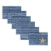 C&F Home Starfish Rope Placemats Set Of 6 Coastal Ocean Beach Nautical Blue, 14" X 20"