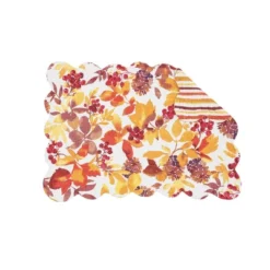 C&F Home Cordelia Falling Leaves 100% Cotton Quilted Rectangle Single Placemat 13" X 19" -C&F Home GUEST 8f7412ba e8c9 4103 b155 f5f1bf78064c