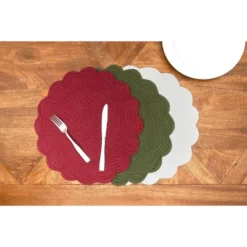 C&F Home Solid Round Placemat Set Of 6 -C&F Home GUEST 90d1f424 dc0f 4577 b4d5 d72f8aa373c6