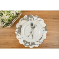 C&F Home Henderson Hideaway Round Woven Reversible Rustic Winter Wilderness Placemats Set Of 6, 17" 13 C&F Home Henderson Hideaway Round Woven Reversible Rustic Winter Wilderness Placemats Set Of 6, 17" -C&F Home GUEST 91b8c251 f758 4907 b592 8bdfd7496bd2