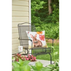 C&F Home 18" X 18" Sitting Bunny Easter Indoor/Outdoor Throw Pillow -C&F Home GUEST 922b080c 0a76 48dc 988c 672d6d8f7ba5