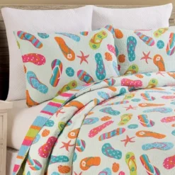 C&F Home Flip Flop Life Coastal Beach Theme Quilt Beach Mini Set 14 C&F Home Flip Flop Life Coastal Beach Theme Quilt Beach Mini Set -C&F Home GUEST 9290a9ed 2cbd 4d7b a5f4 b16b8110b982