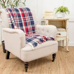 C&F Home 50" X 60" Harbor Plaid Red White And Blue Patriotic July 4th Woven Throw Blanket 8 C&F Home 50" X 60" Harbor Plaid Red White And Blue Patriotic July 4th Woven Throw Blanket -C&F Home GUEST 9417d504 3920 4c2a be6a 1f11efe7dc9d