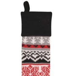 C&F Home Winter Grey Knit Stockings