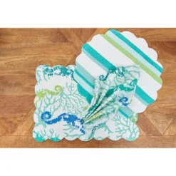 C&F Home Aquarius Cotton Reversible Napkin Set Of 6 -C&F Home GUEST 959a9f91 bb10 4d73 b1a9 ebd39e0c66fa