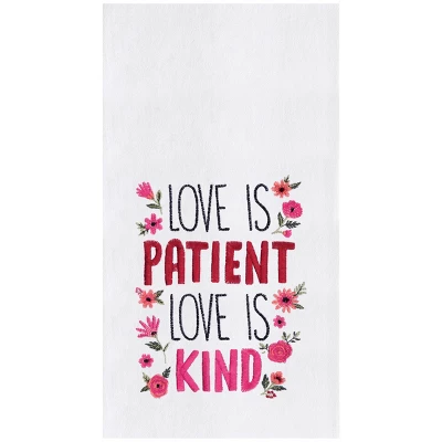C&F Home Love Is Patient & Kind Embroidered Cotton Flour Sack Kitchen Towel 8 C&F Home Love Is Patient & Kind Embroidered Cotton Flour Sack Kitchen Towel - Image 6