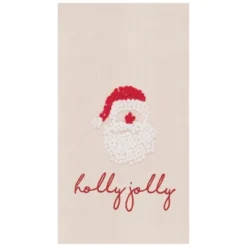 C&F Home Holly Jolly Santa Flour Sack Embroidered Cotton Kitchen Towel -C&F Home GUEST 972a2dd5 c29e 42e7 8cce 2a0f5dfc3c4e
