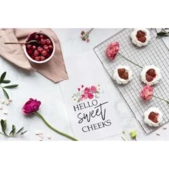 C&F Home Valentine's Day "Hello Sweet Cheeks" Embroidered Flour Sack Kitchen Dishtowel -C&F Home GUEST 97484803 7e2c 464c b310 9348229bf60c