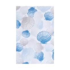 C&F Home 27" X 18" Scallop Shells Kitchen And Bathroom Graphic Print Hand Towel