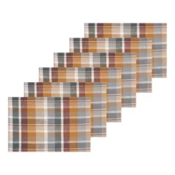 C&F Home Aspen Plaid Placemats Set Of 6, 13" X 19" -C&F Home GUEST 99ae77a2 9e96 45b6 b23e 07fac3a3c87e